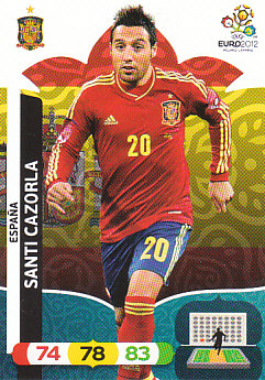 Santi Cazorla Spain Panini UEFA EURO 2012 #68